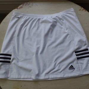 Adidas White Athletic Skirt M
